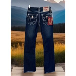 True Religion Jeans Women 29 Blue 24-5030MBT2 78-Urban Cow Billy Big‎ T